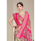 Delicate Women's Cotton Silk Printed Saree With Blouse Piece