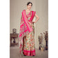 Delicate Women's Cotton Silk Printed Saree With Blouse Piece
