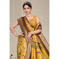 Delicate Women's Cotton Silk Printed Saree With Blouse Piece