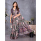 Delicate Women's Cotton Silk Printed Saree With Blouse Piece