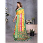 Delicate Women's Cotton Silk Printed Saree With Blouse Piece