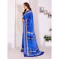 Traditional Women's Linen Cotton Printed Saree With Blouse Piece