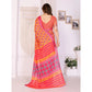 Traditional Women's Linen Cotton Printed Saree With Blouse Piece
