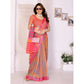 Traditional Women's Linen Cotton Printed Saree With Blouse Piece