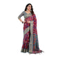 Precious Women's Linen Printed Saree With Blouse Piece