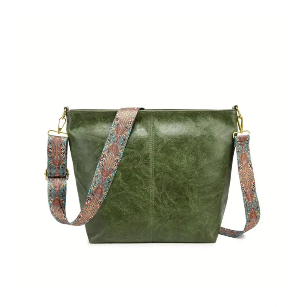 Jaunty Women's PU Leather Zipper Handbag