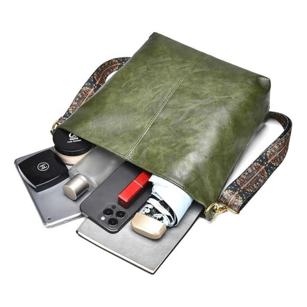 Jaunty Women's PU Leather Zipper Handbag
