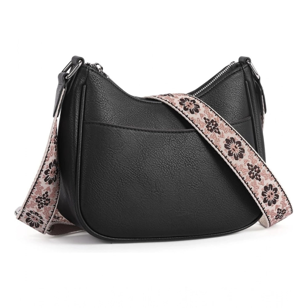 Attractive Women's PU Leather Zipper Sling Bag
