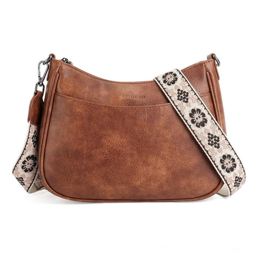 Attractive Women's PU Leather Zipper Sling Bag