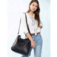 Attractive Women's PU Leather Zipper Handbag