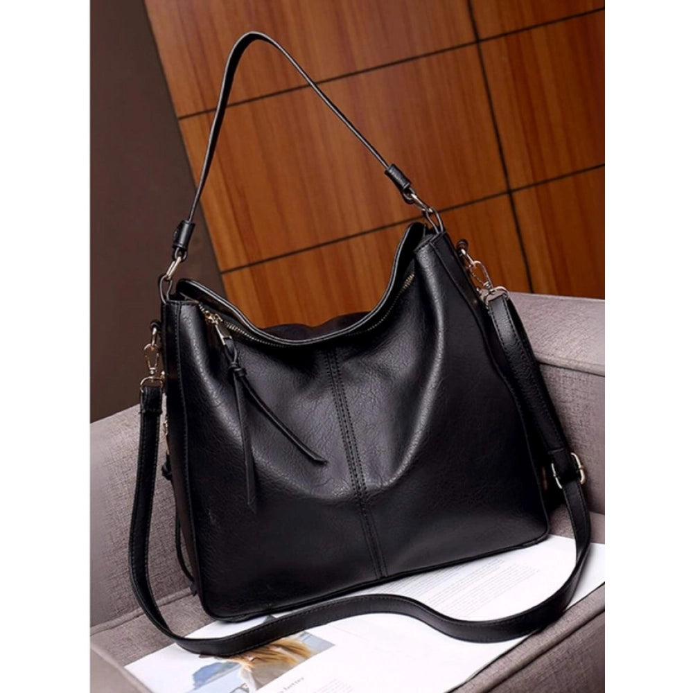 Attractive Women's PU Leather Zipper Handbag