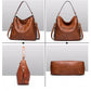 Attractive Women's PU Leather Zipper Handbag