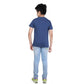 Designer Boy's Cotton Grapic Printed Round Neck T-Shirt (Blue)