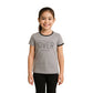 Stunning Girl's Cotton Printed Round Neck T-Shirt (Grey)