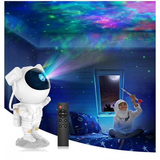Plastic Galaxy Projector Night Lamp Astronaut Design