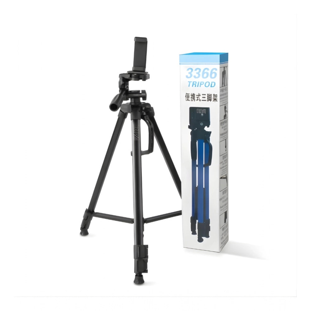 Steel-Plastic Universal 55 Tripod with 360° Pan-Tilt Head