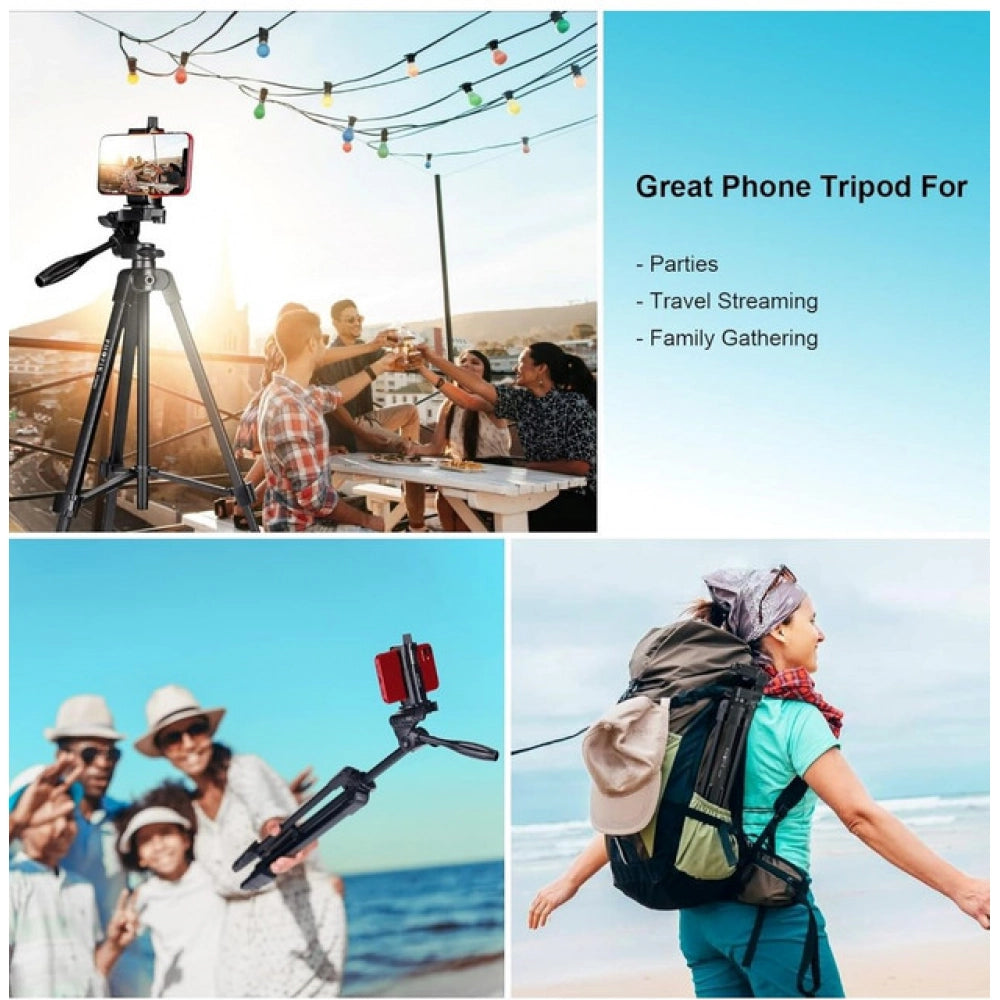 Steel-Plastic Universal 55 Tripod with 360° Pan-Tilt Head