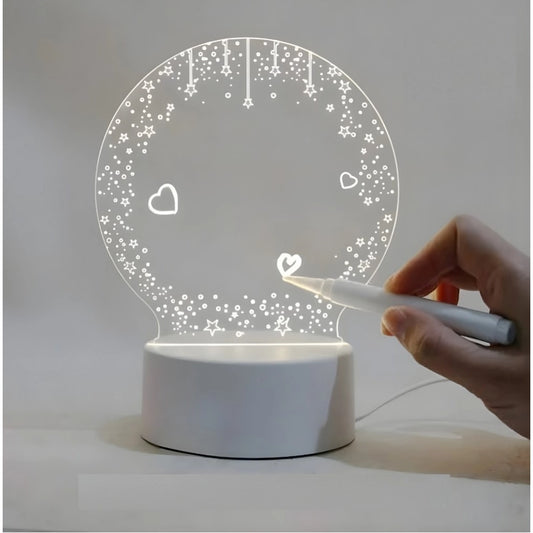 Glass 3D Illusion LED Creative Visualization Lamp