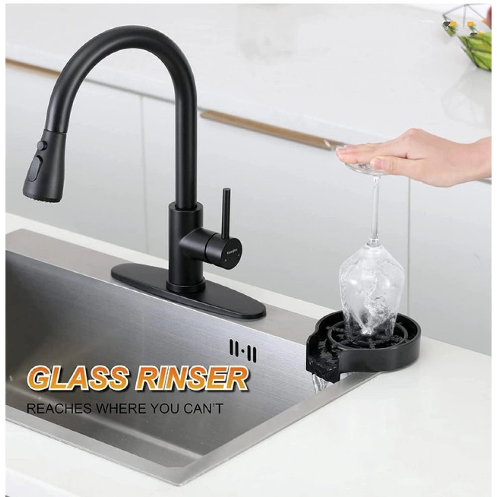 Steel Plastic Automatic Cup Rinser Bottle Cleaner Glass Rinser for Kitchen Sinks