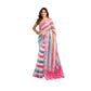 Attractive Women's Faux Linen Printed Ready-to-Wear Saree With Blouse Piece (Multicolor)