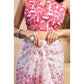 Attractive Women's Faux Linen Printed Ready-to-Wear Saree With Blouse Piece (Pink)