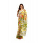Designer Women's Faux Linen Printed Ready-to-Wear Saree With Blouse Piece (Multicolor)