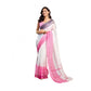 Designer Women's Faux Linen Printed Ready-to-Wear Saree With Blouse Piece (Off White)