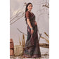 Stunning Women's Faux Linen Printed Saree With Blouse Piece