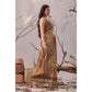 Stunning Women's Faux Linen Printed Saree With Blouse Piece