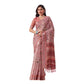 Stunning Women's Faux Linen Printed Saree With Blouse Piece