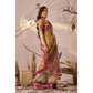Stunning Women's Faux Linen Printed Saree With Blouse Piece