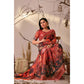 Stunning Women's Faux Linen Printed Saree With Blouse Piece