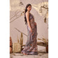 Beautiful Women's Faux Linen Printed Saree With Blouse Piece