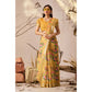 Beautiful Women's Faux Linen Printed Saree With Blouse Piece
