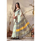 Pretty Women's Faux Linen Printed Saree With Blouse Piece