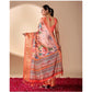 Adorable Women's Faux Silk Printed Saree With Blouse Piece