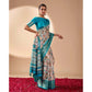 Adorable Women's Faux Silk Printed Saree With Blouse Piece