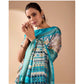 Adorable Women's Faux Silk Printed Saree With Blouse Piece