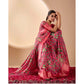 Adorable Women's Faux Banarasi Silk Printed Saree With Blouse Piece
