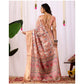 Stylish Women's Faux Silk Printed Saree With Blouse Piece