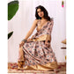 Stylish Women's Faux Silk Printed Saree With Blouse Piece
