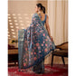 Stylish Women's Faux Silk Printed Saree With Blouse Piece
