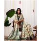 Stylish Women's Faux Silk Printed Saree With Blouse Piece