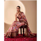 Sensational Women's Faux Silk Printed Saree With Blouse Piece