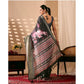 Sensational Women's Faux Silk Printed Saree With Blouse Piece
