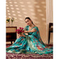 Sensational Women's Faux Silk Printed Saree With Blouse Piece