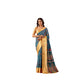 Sensational Women's Faux Banarasi Printed Saree With Blouse Piece