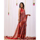 Sensational Women's Faux Patola Woven Saree With Blouse Piece