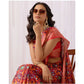 Sensational Women's Faux Patola Woven Saree With Blouse Piece