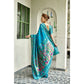 Fashionable Women's Silk Blend Woven Saree With Blouse Piece